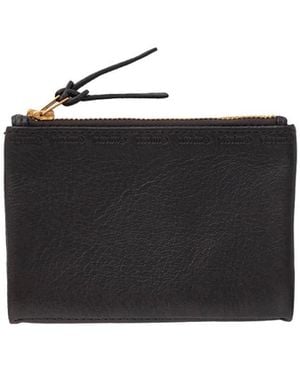 Visvim Portafoglio Pieghevole Con Zip - Black