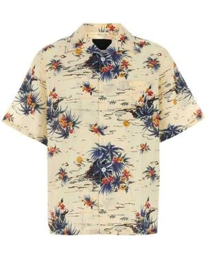 Prada batista Hawaii Shirt for Men Lyst UK
