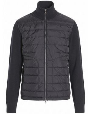 Moncler Padded Zip Cardigan - Gray