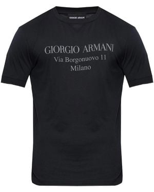 Giorgio Armani T-Shirt Logo - Black