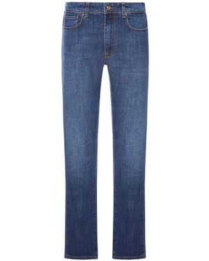 Incotex Dark Blue Regular Fit Straight Jeans
