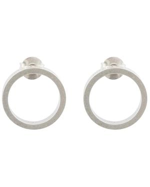 Maison Margiela Hoop Earrings Number Ref - White