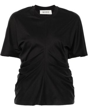 Rohe Draped T-Shirt - Black