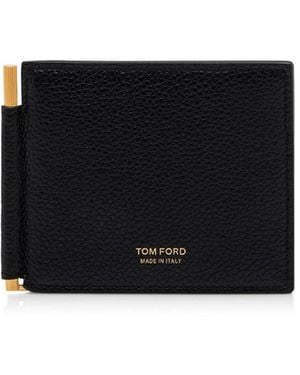 Tom Ford Wallet With Cash Clip - Black