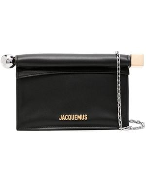 Jacquemus Small Round Square Clutch - Black