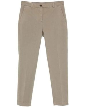 Incotex Leyre Straight-Leg Cotton Trousers - Grey