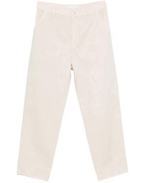 Cellar Door Fadi Straight-leg Cotton And Linen Trousers - Natural