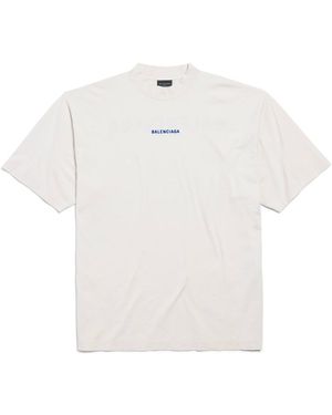 Balenciaga Cotton Logo T-Shirt - White