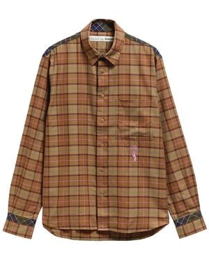 Barbour Camicia A Maniche Lunghe - Marrone