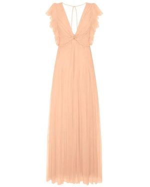 Elisabetta Franchi Carpet Tulle Dress - Natural
