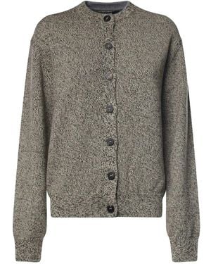 Jacquemus Moulin Merino Wool Cardigan - Grey