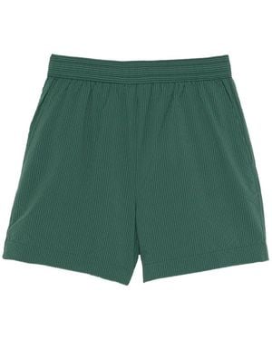Maison Kitsuné Seersucker Swimshorts - Green