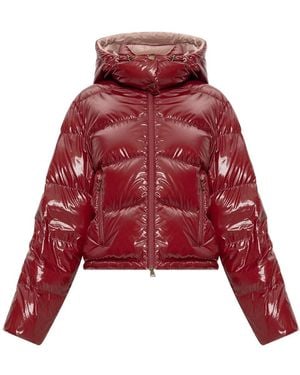 Moncler Short Nylon Niveole Puffer - Red
