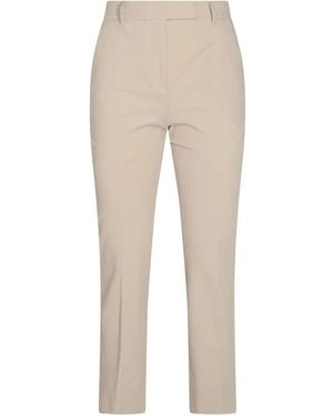 Incotex Cotton Blend Tapered Trousers - Natural