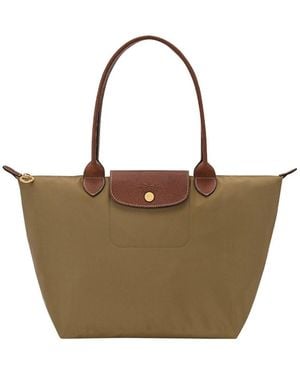 Longchamp Shoulder Bag M Le Pliage Original - Natural
