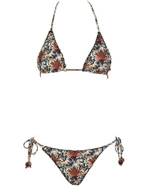 Anjuna Melissa Reversible Bikini With Crochet Trim - Multicolour