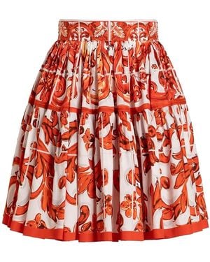 Dolce & Gabbana Gonna Corta - Rosso