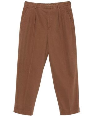 Cellar Door Lucio Pants With Pleats - Brown