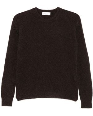 Roberto Collina Crew Neck Long Sleeve Pullover - Black