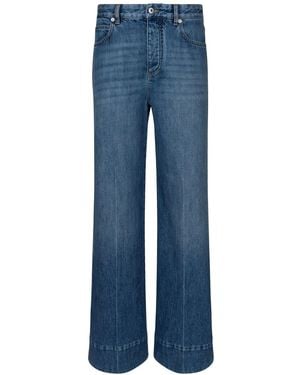 Bottega Veneta Medium Palazzo Denim Jeans - Blue