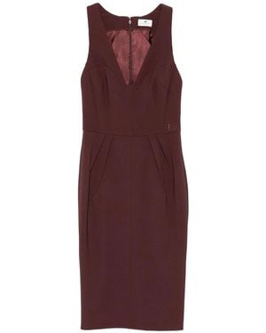 Elisabetta Franchi Light Crepe Dress - Purple
