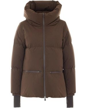 Herno Piumino Corto 2Layers Con Cappuccio - Marrone