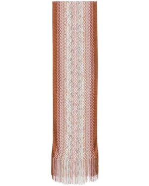 Missoni Zig-Zag Motif Viscose Scarf - Multicolour