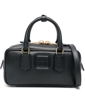 Miu Miu Arcadie Regular Leather Bag - Black