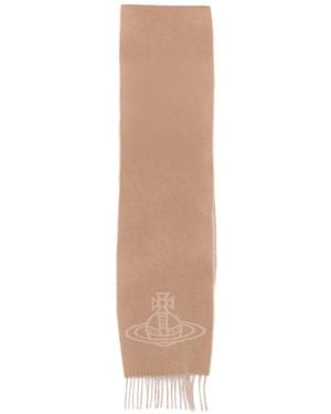 Vivienne Westwood Reversible Wool Scarf - Natural