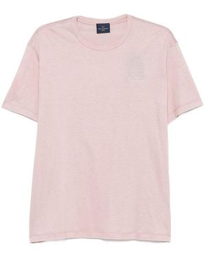 Paul & Shark Logo T-Shirts - Pink