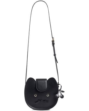 Bonpoint Juro Leather Cat Bag - White