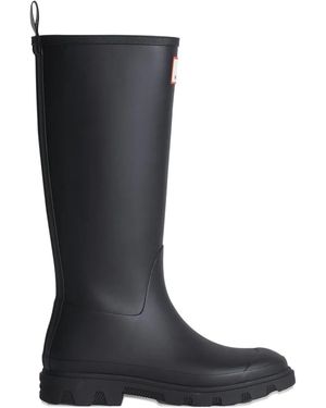 Maison Kitsuné X Hunter Downpoor Waterproof Rubber High Boots Shoes - Black