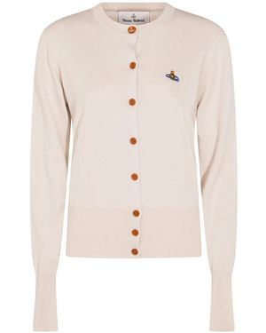 Vivienne Westwood Ribbed Bea Cardigan - Natural