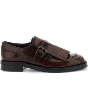 Church's Fringe-Accented Monk Shoes - Brown