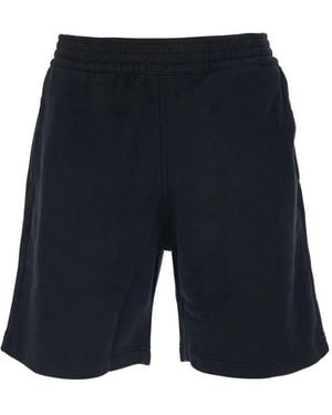 Givenchy Fleece Bermudas With Paris Gros Grain Clothing - Blue