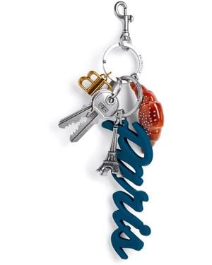 Balenciaga Tourist Paris Croissant Charm/Keychain Accessories - Blue