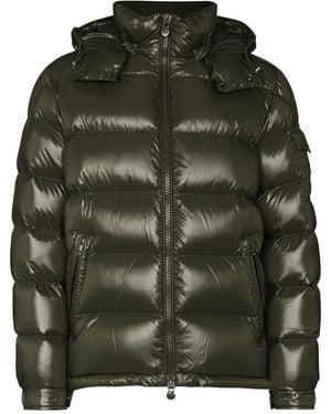 Moncler Maya Hooded Short Down Jacket - Green