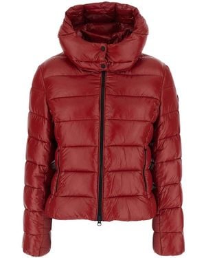 Save The Duck Cosmary Lacquer-effect Down Jacket - Red