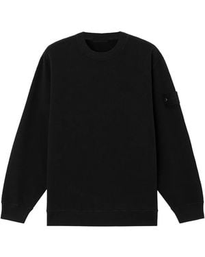 Stone Island Ghost Stretch Cotton Fleece Sweatshirt - Black
