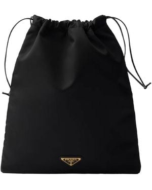 Prada Wish Re-Nylon Pouch - Black