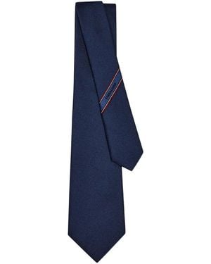Ferragamo Barth7J Jacquard Silk Tie - Blue