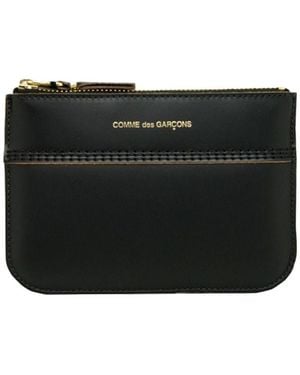 Comme des Garçons Triple Stitch Zip Coin Purse - Black