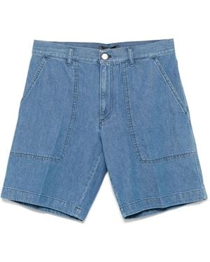 Pantaloni Torino Hip Hop Denim Bermudas - Blue