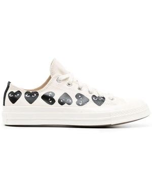 COMME DES GARÇONS PLAY Multi Heart Chuck Taylor All Star '70 Low Sneakers - White