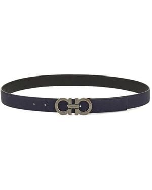 Ferragamo Classic Logo Buckle Belt - White