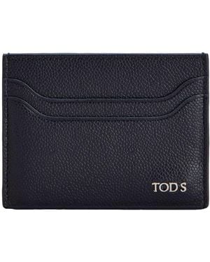 Tod's Leather Cardholder - Blue