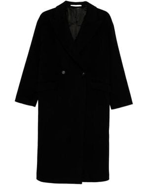 Tagliatore Linden Double-Breasted Wool Coat - Black