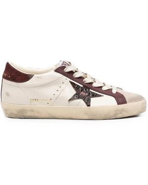 Golden Goose Super-Star Trainers - Natural