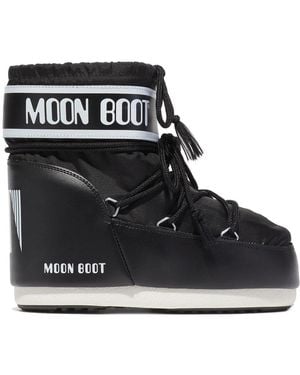 Moon Boot Icon Low Boots In Nylon - Black