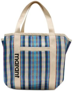 Isabel Marant Darwen Striped Tote Bag - Blue